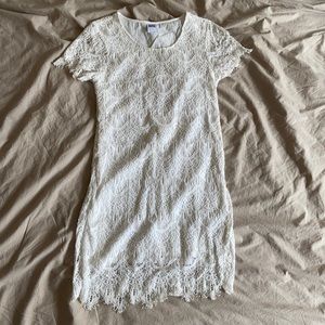 Boho lace short sleeved dress